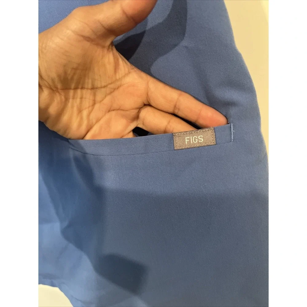 Figs Scrub  Women Color Blue Size Large Technical Collection Top